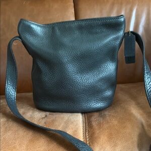 Classic Black Coach Sonoma Leather Bucket Bag style 4907